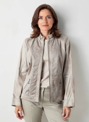 Blouson manches longues gris BARBARA LEBEK femme