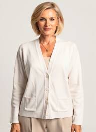 Gilet manches longues coupe cintrée beige RABE femme