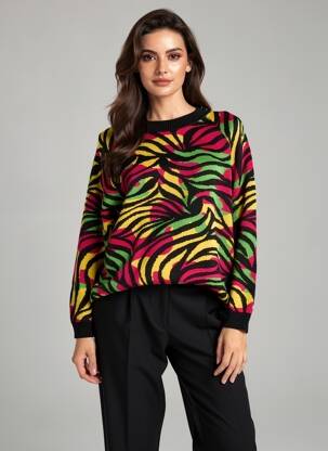 Pull coupe droite manches longues noir EPINE & NOISETTE femme