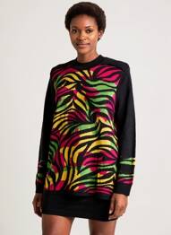 Pull col rond manches longues noir EPINE & NOISETTE femme