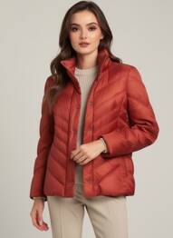 Doudoune manches longues a capuche marron BOCA BOKA femme