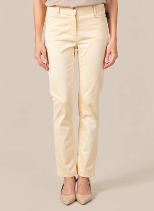 Pantalon slim tissage popeline taille normale rose GARDEUR femme