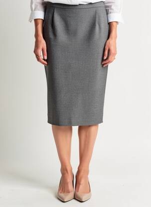 Jupe mi-longue taille normale gris KARTING femme