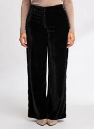 Pantalon droit stretch taille normale noir C'EST BEAU LA VIE femme