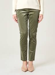 Jegging stretch taille normale vert JULIE GUERLANDE femme
