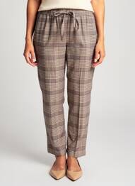 Pantalon chino taille normale taille normale marron C'EST BEAU LA VIE femme