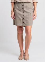 Jupe courte poches beige C'EST BEAU LA VIE femme