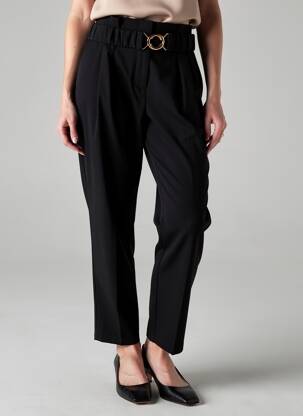 Pantalon droit stretch taille normale noir VILA femme