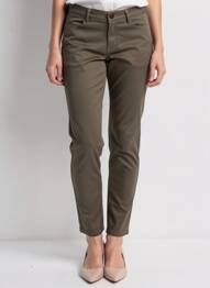 Pantalon slim stretch taille normale vert VILA femme