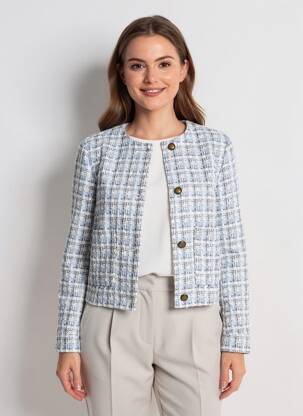Veste chic fermeture boutonnée sur le devant bleu VILA femme