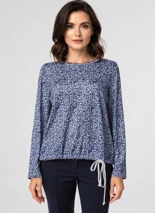 Pull stretch manches longues bleu ESPRIT DE LA MER femme