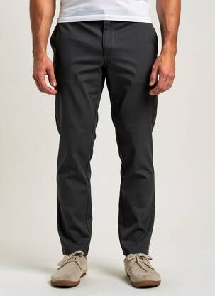 Pantalon chino tissage chiné taille normale gris CAMBRIDGE homme