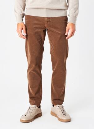 Pantalon chino stretch taille normale marron CAMBRIDGE homme
