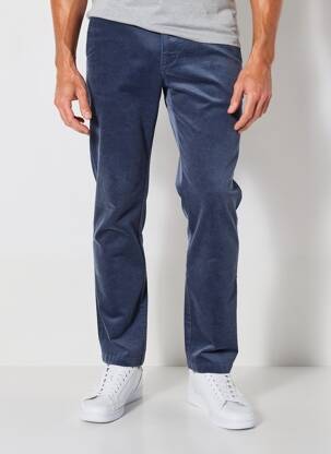 Pantalon chino stretch taille normale bleu CAMBRIDGE homme