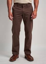 Pantalon chino stretch taille normale marron CAMBRIDGE homme
