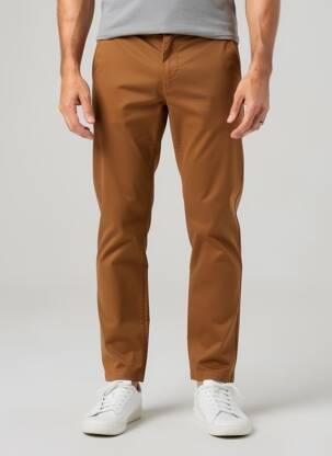 Pantalon chino stretch taille normale jaune CAMBRIDGE homme