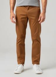 Pantalon chino stretch taille normale jaune CAMBRIDGE homme