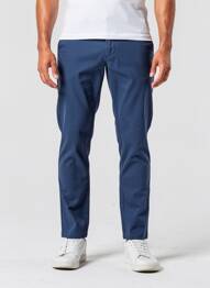 Pantalon chino tissage popeline taille normale bleu CAMBRIDGE homme