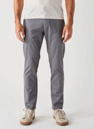 Pantalon chino tissage popeline taille normale gris CAMBRIDGE homme