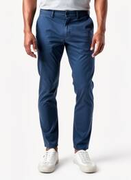 Pantalon chino stretch taille normale bleu CAMBRIDGE homme