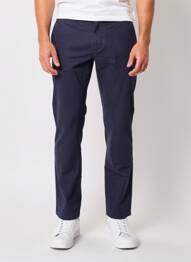 Pantalon chino tissage popeline taille normale bleu CAMBRIDGE homme