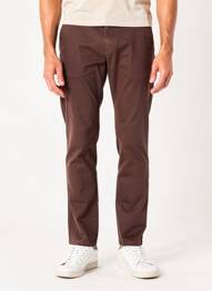 Pantalon chino tissage popeline taille normale marron CAMBRIDGE homme
