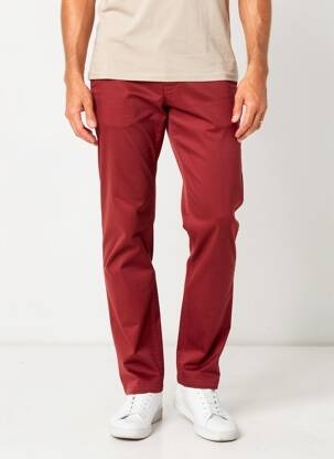 Pantalon chino tissage popeline taille normale orange CAMBRIDGE homme
