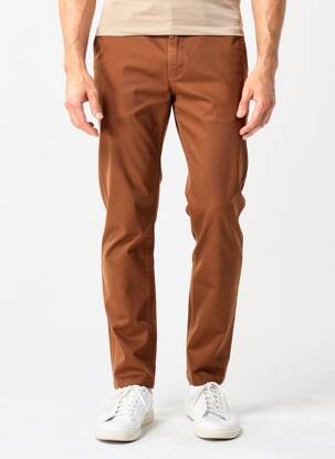 Pantalon chino tissage popeline taille normale jaune CAMBRIDGE homme