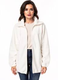 Veste casual coupe droite blanc CMP femme