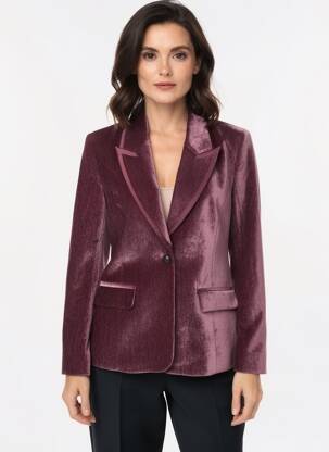 Blazer poches violet SURKANA femme