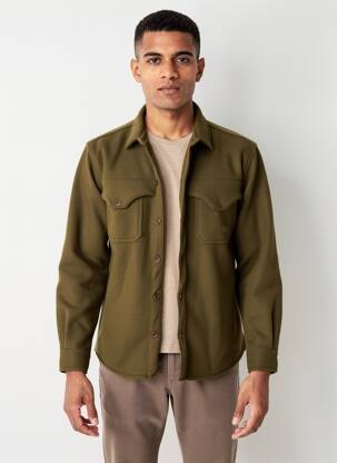 Veste casual fermeture boutonnée sur le devant vert PULL IN homme