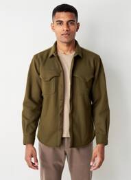 Veste casual fermeture boutonnée sur le devant vert PULL IN homme
