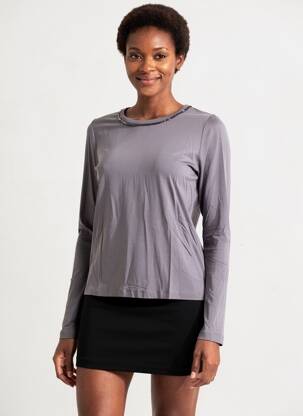 T-shirt manches longues manches longues gris SURKANA femme