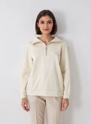 Sweat-shirt stretch manches longues beige SUN VALLEY femme