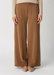 Pantalon large poches taille normale marron CMP femme