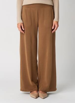 Pantalon large poches taille normale marron CMP femme