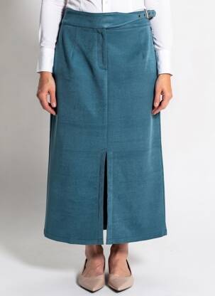 Jupe longue coupe droite vert SURKANA femme