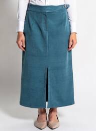 Jupe longue coupe droite vert SURKANA femme
