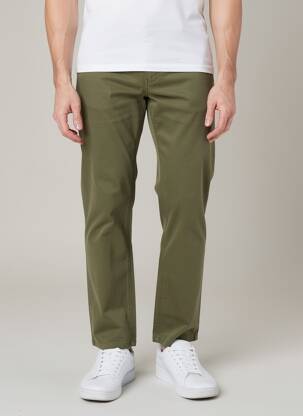 Pantalon chino stretch taille normale vert PULL IN homme
