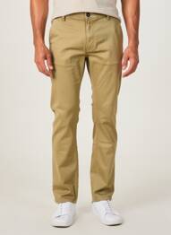 Pantalon chino stretch taille normale beige PULL IN homme