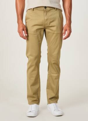 Pantalon chino stretch taille normale beige PULL IN homme