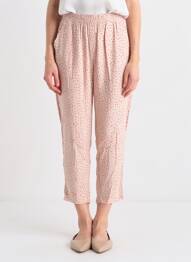 Pantalon 7/8 taille élastique taille normale rose MINIMUM femme