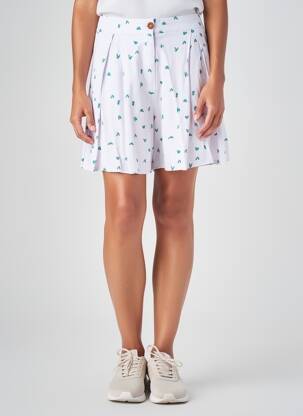 Short fermeture zippée sous rabat boutonné taille normale bleu MARIE-SIXTINE femme