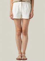 Short fermeture zippée sous rabat avec crochet taille normale blanc VILA femme