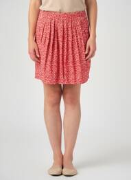 Jupe courte coupe droite rouge GARANCE femme