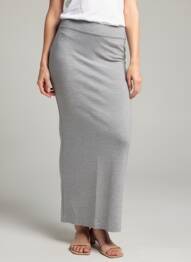 Jupe longue taille normale gris VILA femme