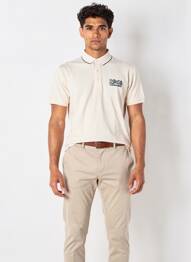 Polo tissage jersey manches courtes beige CAMBERABERO homme