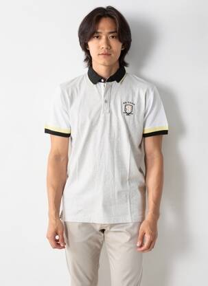 Polo coupe droite manches courtes gris CAMBERABERO homme