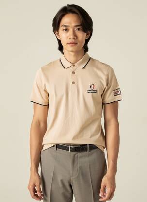 Polo coupe droite manches courtes beige CAMBERABERO homme