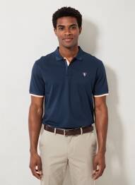 Polo manches longues manches longues bleu CAMBERABERO homme